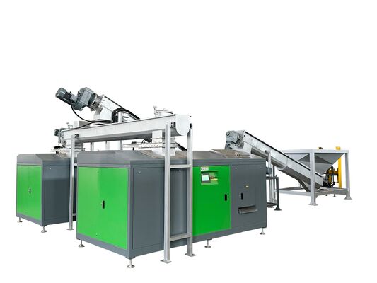 1000 kg tägliche Verarbeitungskapazität Automatische organische Lebensmittelabfälle Kompostierer Maschine Edelstahlbau PLC-gesteuerte Split-organische Müllkompostieranlage